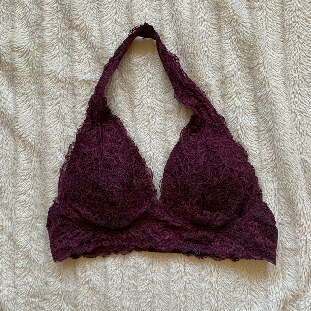 Free Press Halter Burgundy Bandeau